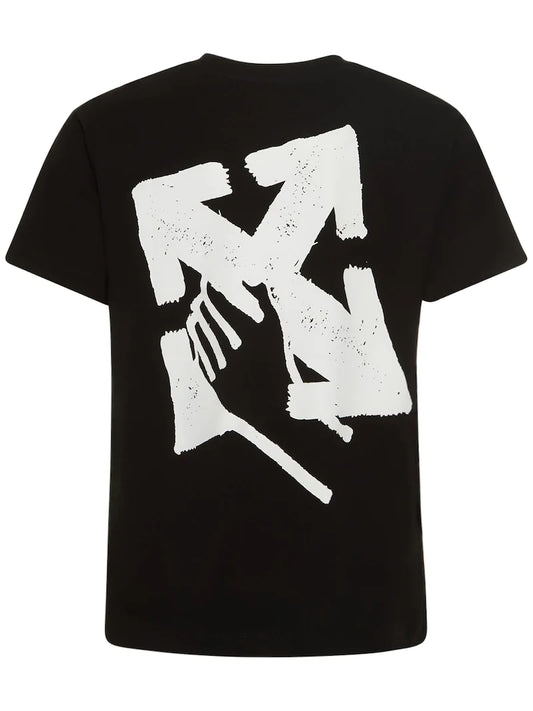 Off-White Slim Hand Arrow Print Black T-Shirt