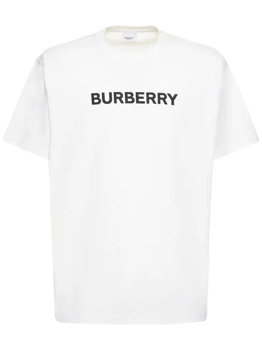 Burberry Harriston Logo Cotton Jersey Black T-Shirt